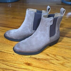 UGG Taupe Suede Ankle Boots